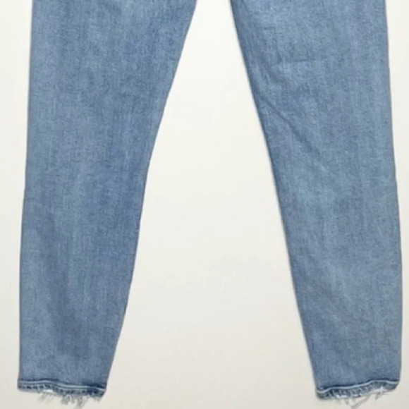 AGOLDE Sophie High Rise Skinny Crop Light Wash Distressed Ripped Jeans Size 27 - Picture 10 of 10